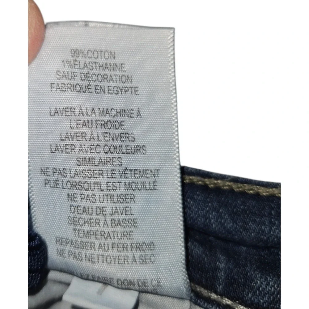 Levi's 511 Slim Fit Jeans Boys 10 Reg W25 L25 Dark Wash Stretch Denim Adjustable